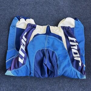 ThorMX Phase Motocross Pants Size 28 Blue White MX ATV Off Road Racing Gear